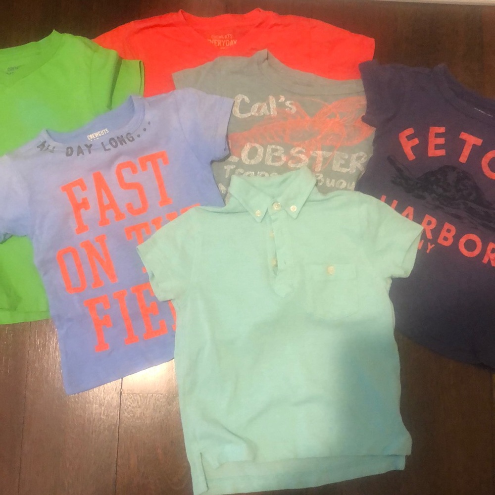 Six Crew Cuts Boys 3 short sleeve shirts